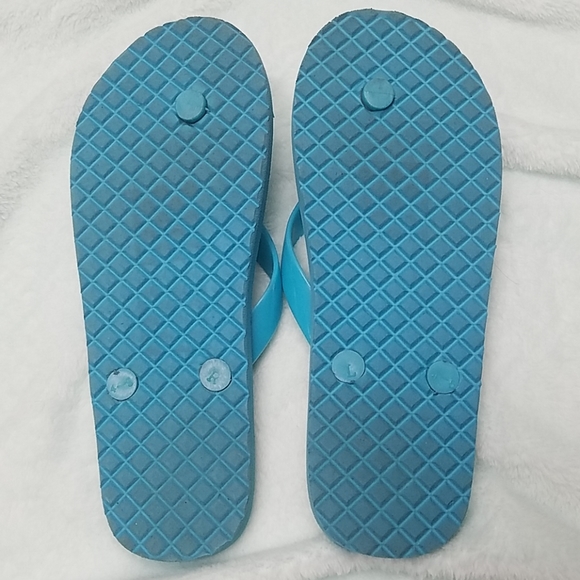 Michael Kors Blue & White Flip Flops - Picture 4 of 5